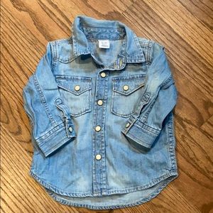 Adorable baby denim shirt